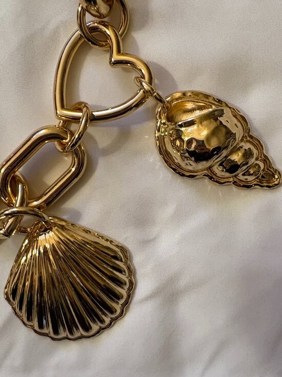 Zara Barbie Mattel Charms Chain Belt Size US 32 NWT main image 4